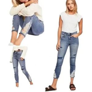 FP/ WE THE FREE 'about a girl' Distressed Jeans Size 26